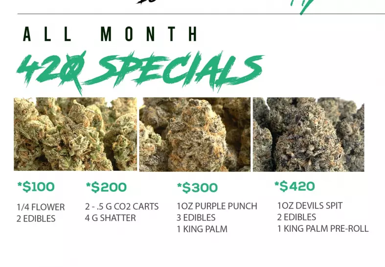 All Month 420 Specials at Puff Kings!